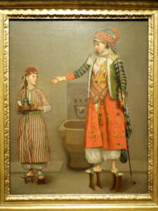 Painting of a Frankish Woman and Her Servant