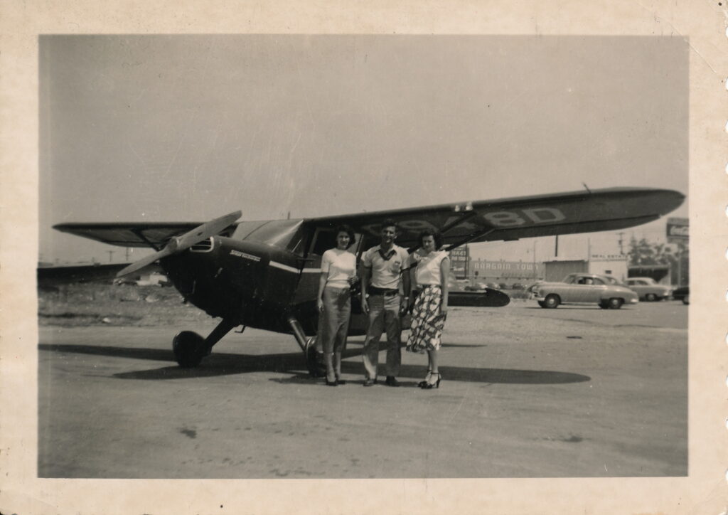 Giuseppi, Jamila's brother, at Compton Field (ca. 1951).