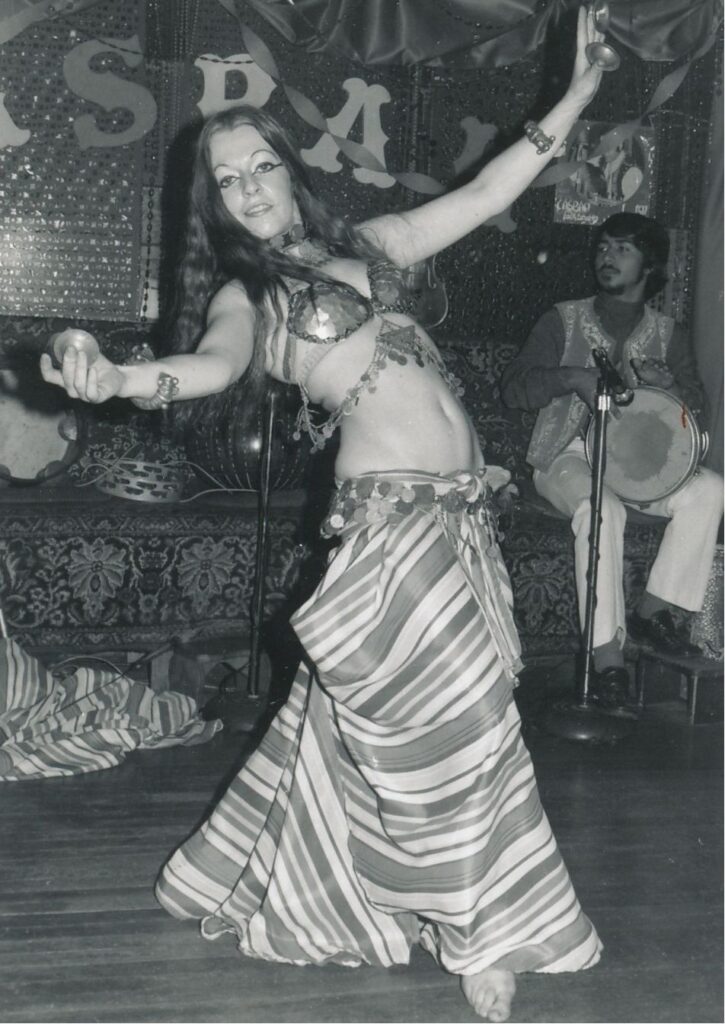 Habiba performing at the Casbah