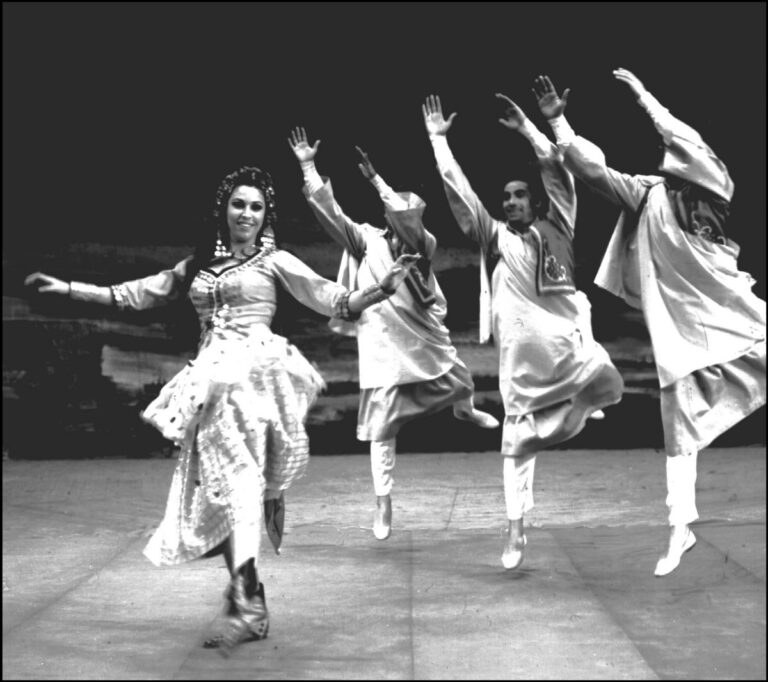 Farida Fahmy dancing the haggala. Publicity photo