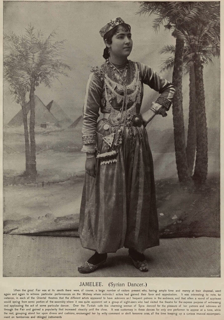 Jamelee, Syrian Dancer. From The Columbian Gallery: A Portfolio of Photographs from the World's Fair. Chicago: Werner Company (1894)