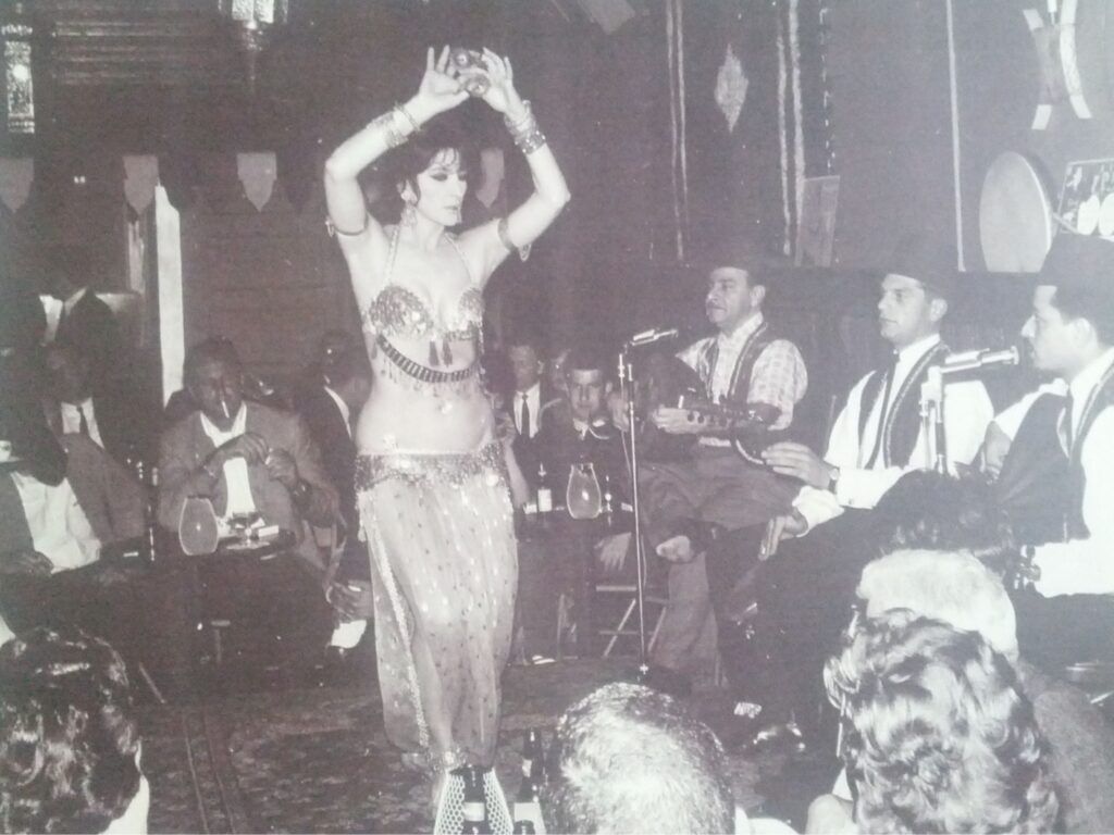Jamila performing at the Bagdad in the early 1960s.