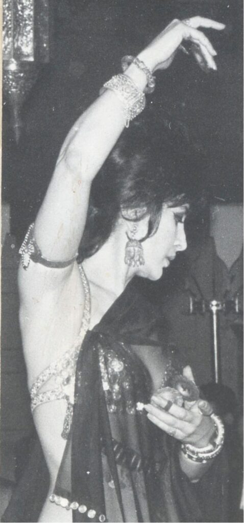 Jamila performing at the Bagdad in the early 1960s.