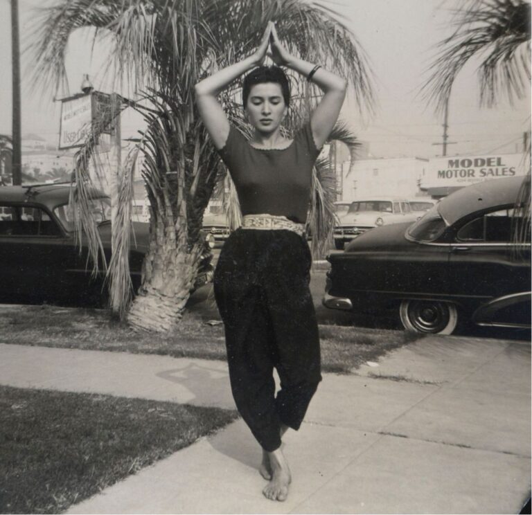 Jamila posing for a photo in the early 1950s.