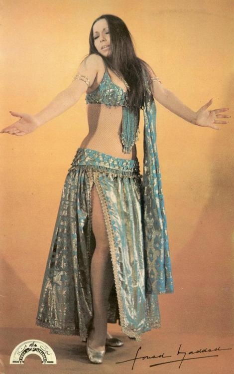 Nadia Gamal on the cover of Music for an Oriental Dance Volume 1 (1973)