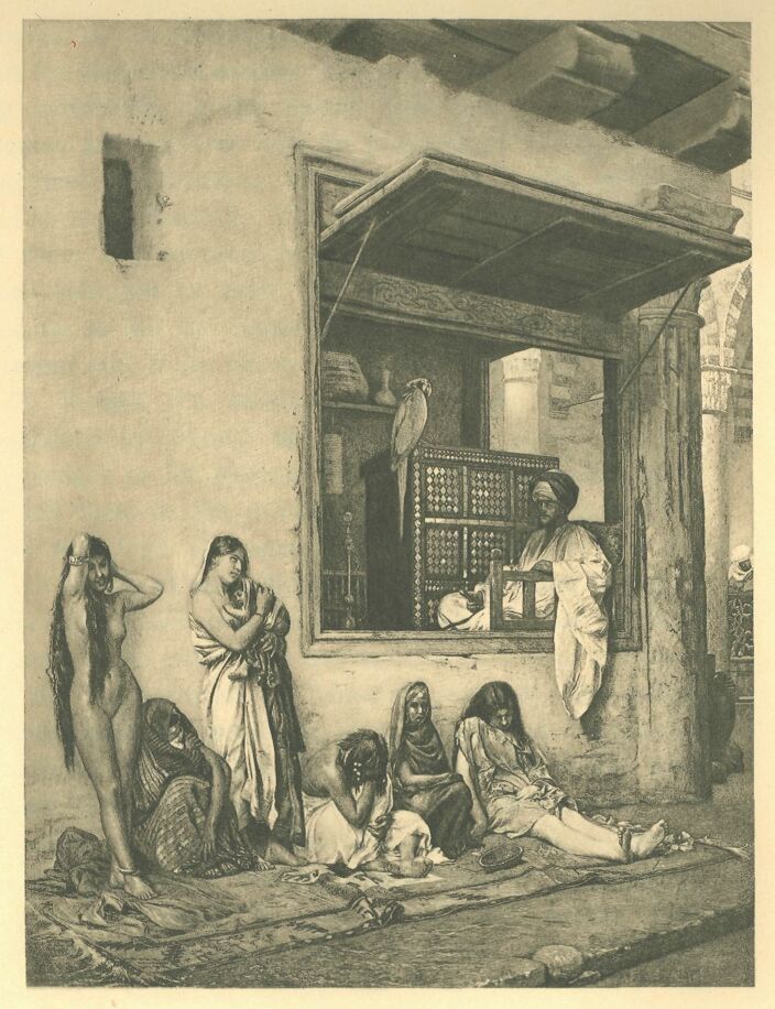 Illustration of an Egyptian Slave Merchant from History of Egypt V3 (London: 1846-1916) by Gaston Maspero (1846-1916)