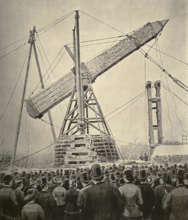 Turning the Obelisk, Illustrative Plate from Gorringe, Henry H., Egyptian Obelisks. New York: Published by Author (1882)