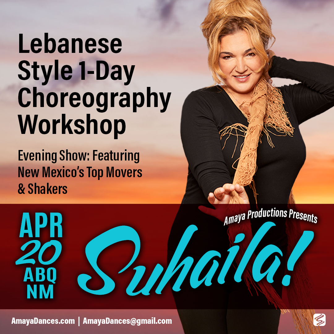 Lebanese Style Choreo Workshop – April 20, 2024 @Albuquerque, NM
