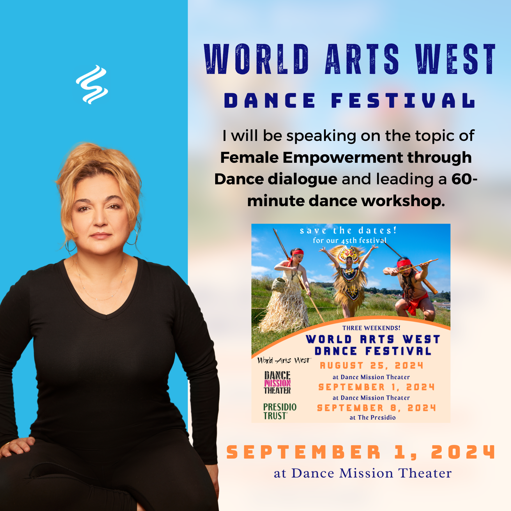 Suhaila Salimpour’s Talk and Dance Workshop on Female Empowerment Through Dance @ World Arts West 2024 Dance Festival